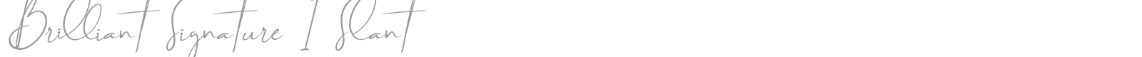Brilliant Signature font preview
